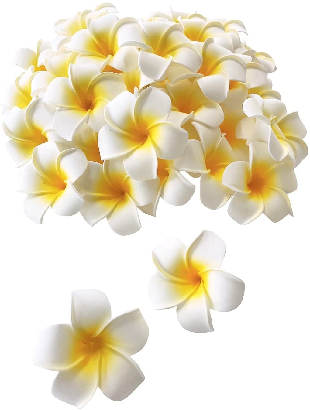Amazon｜Xiangdingg プルメリア 造花 花のみ ハンドメイド DIY用品